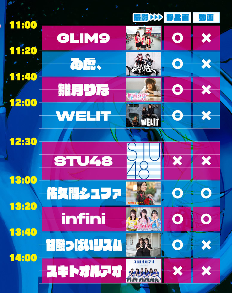 うさぽっぷ！ タイムテーブル 2026年2月23日