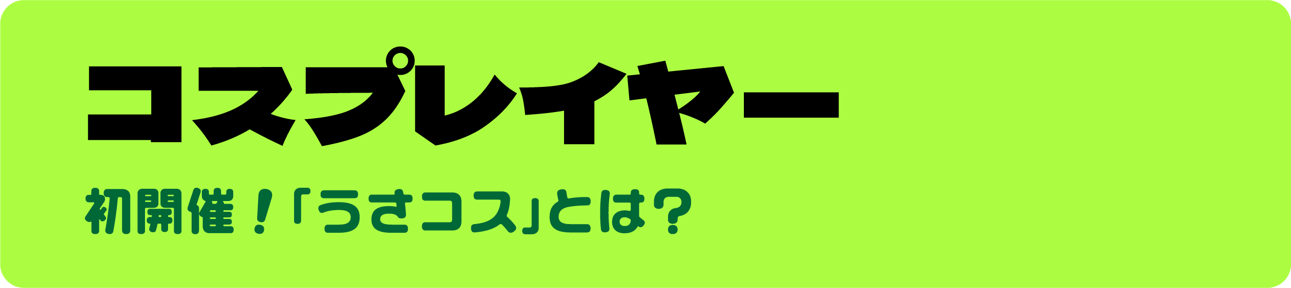 コスプレイヤー